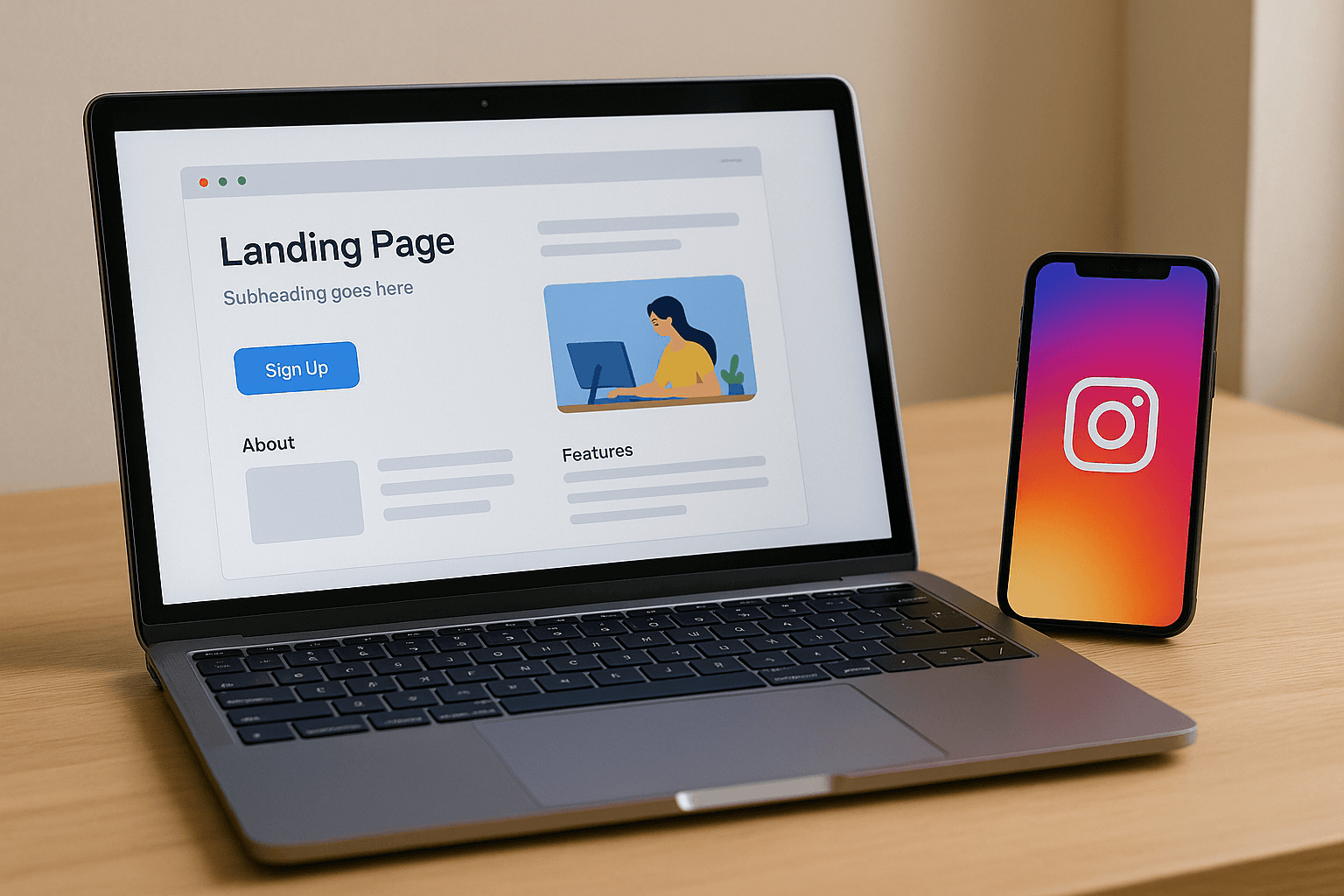 landing page produk digital