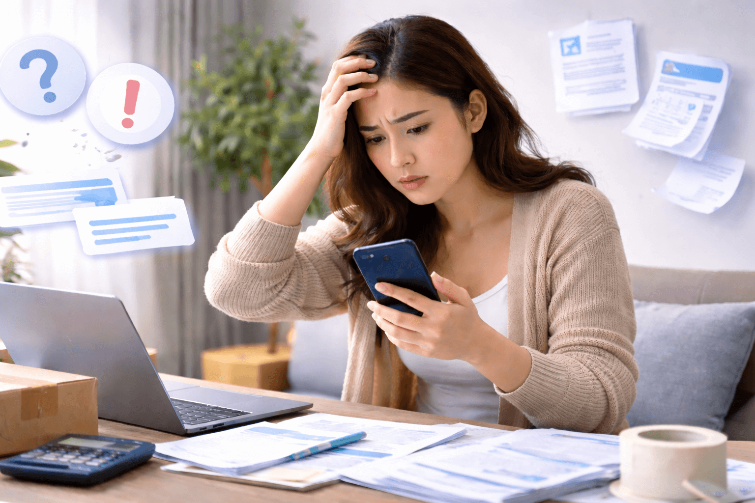 Ilustrasi jualan jasa dengan Winme